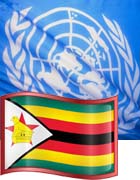 UN & Zimbabwe Flag