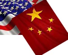 US & China Flag