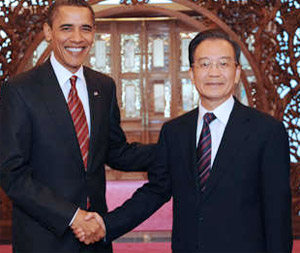 Chinese premier meets Obama for climate talks