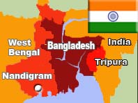 West Bengal, Nadigram Map