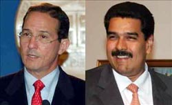 Foreign ministers of Colombia, Venezuela discuss troubled ties