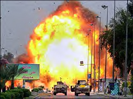 Twin blast west of Baghdad 