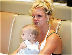 Britney Spears with kid