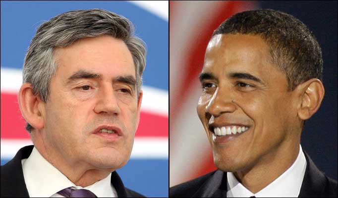 Economic crisis on agenda as Brown meets with Obama 