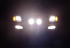 Additional front lighting can be useful