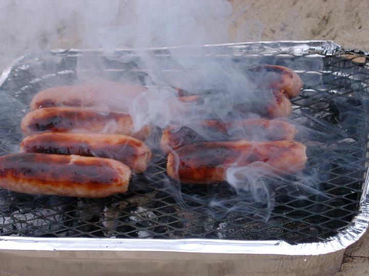 Eating burnt meat