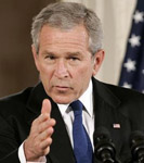 US President George W Bush