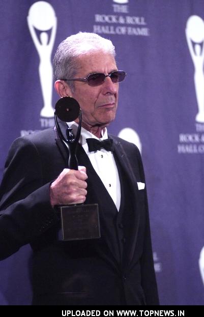Leonard Cohen at 23rd Annual Rock and Roll Hall of Fame Induction Ceremony - Press Room Leonard Cohen at 23rd Annual Rock and Roll Hall of Fame Induction Ceremony - Press Room