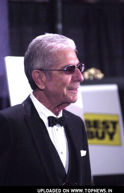 Leonard Cohen at 23rd Annual Rock and Roll Hall of Fame Induction Ceremony - Press Room Leonard Cohen at 23rd Annual Rock and Roll Hall of Fame Induction Ceremony - Press Room