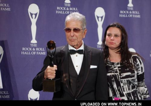 Leonard Cohen at 23rd Annual Rock and Roll Hall of Fame Induction Ceremony - Press Room Leonard Cohen at 23rd Annual Rock and Roll Hall of Fame Induction Ceremony - Press Room