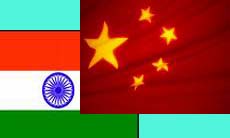 India China Flag
