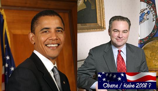 Obama campaigns with Virginia's Kaine, potential running mate 