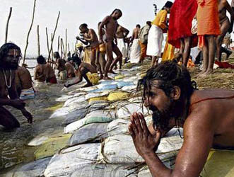 Pilgrims on River Ganges