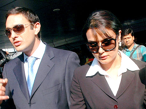 Ness Wadia & Preity Zinta 