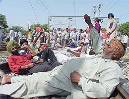 Residents of Ludhiana blocked railway movement on Tuesday