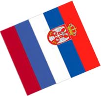 russia & serbia flag