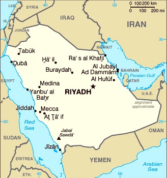 Saudi Arabia Map