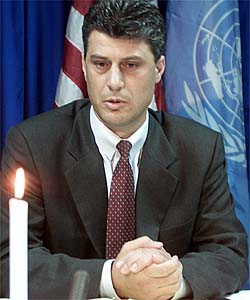 Kosovo leaders Hashim Thaci 