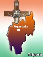 Christian in Tripura protest Orissa violence