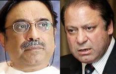 PPP co-Chairman Asif Ali Zardari and PML-N leader Nawaz Sharif